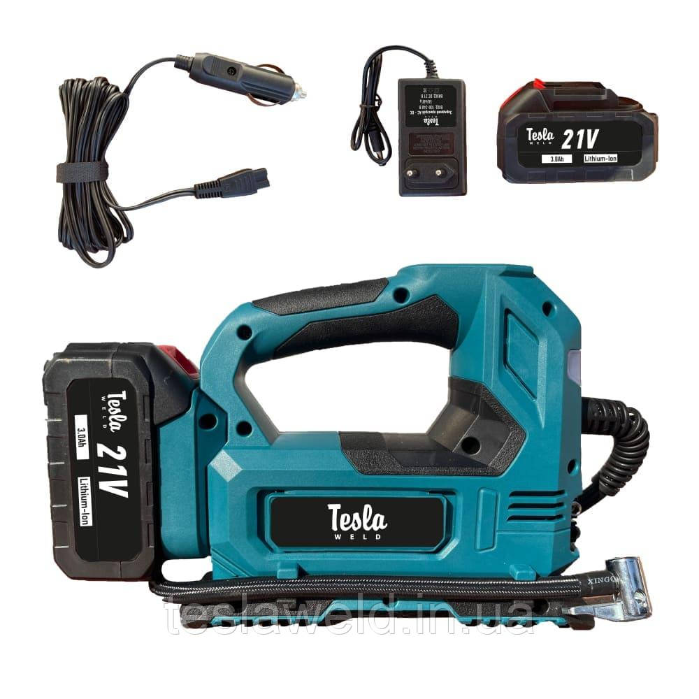 Акумуляторний компресор повітряний Tesla Weld CAC 21, фото 1