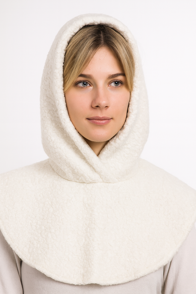 Капор-капюшон з манішкою Баранчик