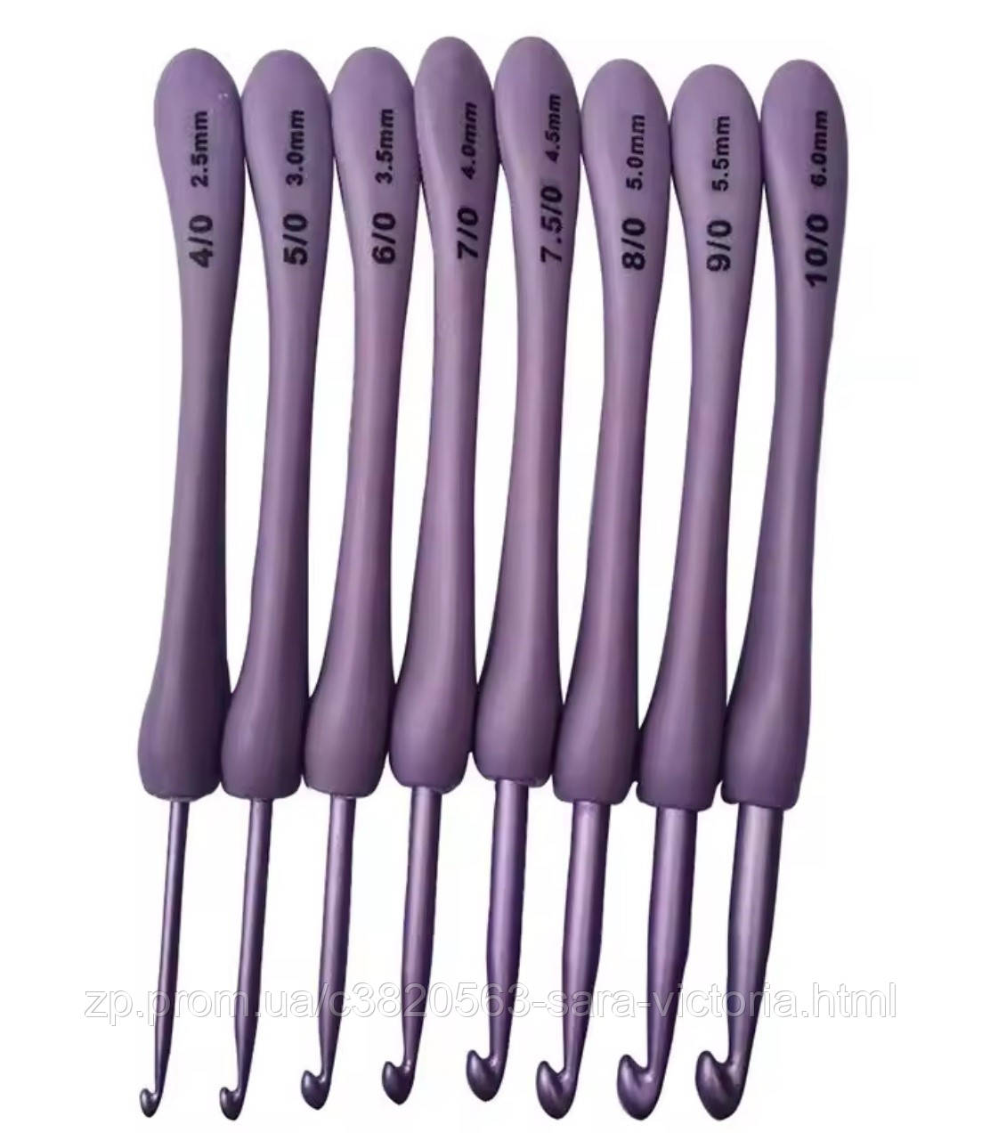 Гачок для грубого в'язання з ергономічною ручкою, фото 1