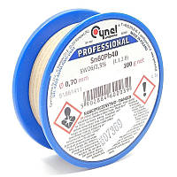 Припій Cynel з флюсом 100гр 0.7 мм