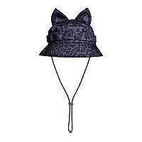 Панама з вушками колір чорний леопард