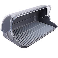 Хлібниця пластмасова металік Горизонт