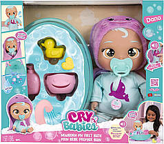 Інтерактивна лялька Плакса Край Бебі Моя перша ванна Дана Cry Babies Newborn My First Bath Dana