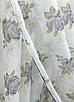 Кухонний комплект (320х170см.), шторки з підв'язками. Колір білий з сірим. Код 101к 52-1211, фото 5
