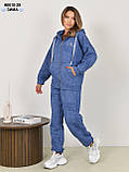 6610-28 Костюм жіночий турецька тринитка на флісі варьонка норма (3 од: 42,44,46), фото 6