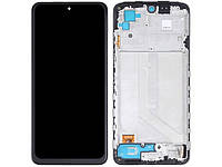 Дисплей для Xiaomi Redmi Note 10 4G, Redmi Note 10S із сенсором чорний + рамка TFT