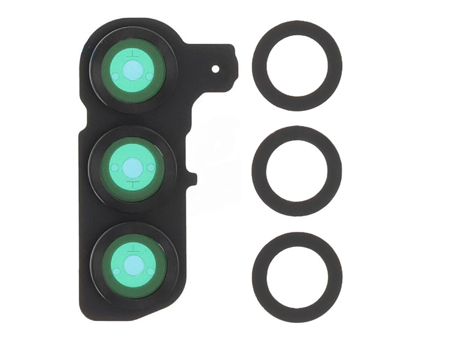 Скло камери для Samsung S25 (S931) + рамка чорна, фото 1