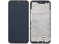 Дисплей для Samsung A15 (A155), A15 5G (A156) із сенсором чорний + рамка TFT InCell