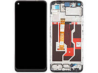 Дисплей для Realme 9i, Oppo A96 4G, із сенсором чорний + рамка оригінал (54)