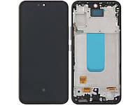 Дисплей для Samsung A54 5G (A546) із сенсором чорний + рамка OLED (LCD BIG size)