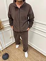 Чоловічий костюм із теплого дабл флісу. Чорний/сірий/шоколад. 46-48; 50-52; 54-56.