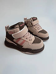 Хайтопи для дівчинки Apawwa 6526 pinc рожеві р.21-26