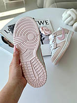 Жіночі кросівки Nike Dunk Low Pink Paisley Кеди Найк СБ Данк рожеві пейслі шкіра для дівчат, фото 5