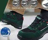 Рабочие ботинки - кроссовки натуральная кожа PARKSIDE S3 с антипрокалывающей PU-подошвой