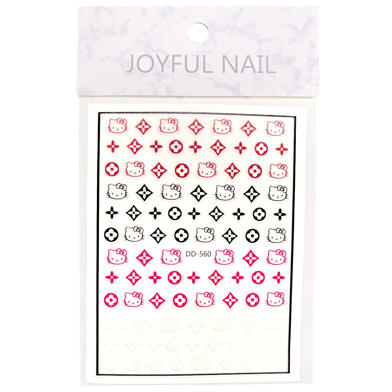 3D наклейки Joyful Nail DD-560 "Бренд" на клейкій основі для дизайну та декору нігтів, фото 1