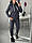 Жіночий модний флісовий спортивний костюм, графіт SE — 204 Ф, фото 3