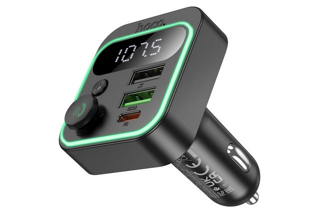 FM модулятор + ЗУ 2USB QC3.0 (Hoco) E85, фото 1