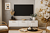 Біла модульна вітальня стінка під телевізор на ніжках у скандинавському стилі у вітальню зал Belle VMV Holding, фото 5