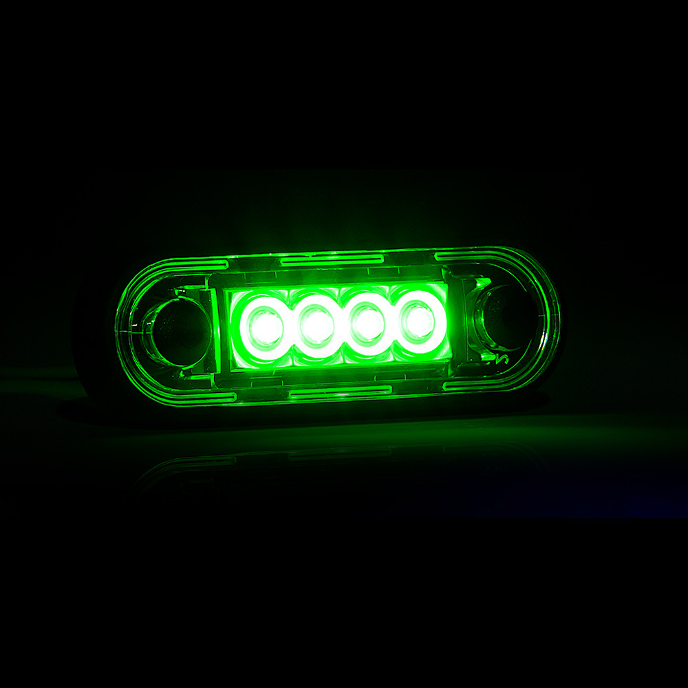 Ліхтар габаритний декоративний світлодіодний FRISTOM FT-073 ZIEL LED зелений, фото 1