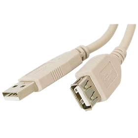 Кабель Atcom USB - USB Type-B V 2.0 (M/M)  0.8m Ferrite White (6152)