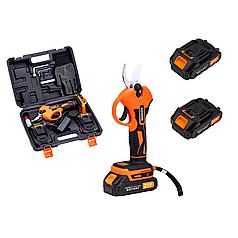 Секатор акумуляторний 21В 2Ah Kraft&Dele KD5090 акумуляторний секатор в кейсі