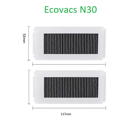 Фільтри для робота-пилососа Ecovacs Deebot N30 Omni / N30 Pro 2шт, фото 1
