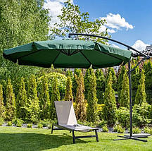 Садова парасолька Bonro 3 м. з нахилом. Зелений, фото 2