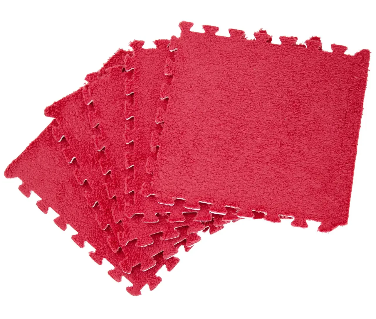 Набір дитячого м’якого килимка-пазлу (20 шт., 30×30 см) PZ-101 Crimson Red, фото 1