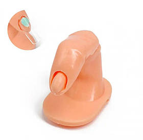 Тренувальний палець-муляж (з лункою) для навчання нарощуванню на форми - А