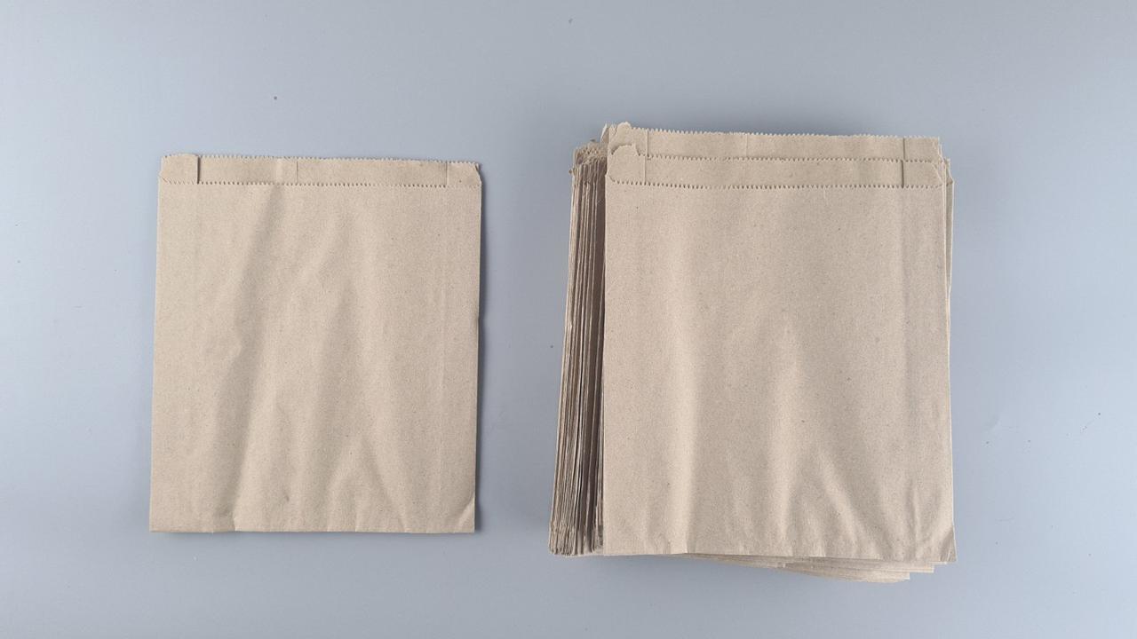 Бумажные пакеты саше крафт бурий, 220х50х250, 40г/м2 (100 шт), фото 1