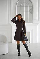 Базова сукня в рубчик з розкльошеною спідницею, фото 7