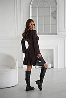 Базова сукня в рубчик з розкльошеною спідницею, фото 8