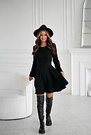 Базова сукня в рубчик з розкльошеною спідницею, фото 2