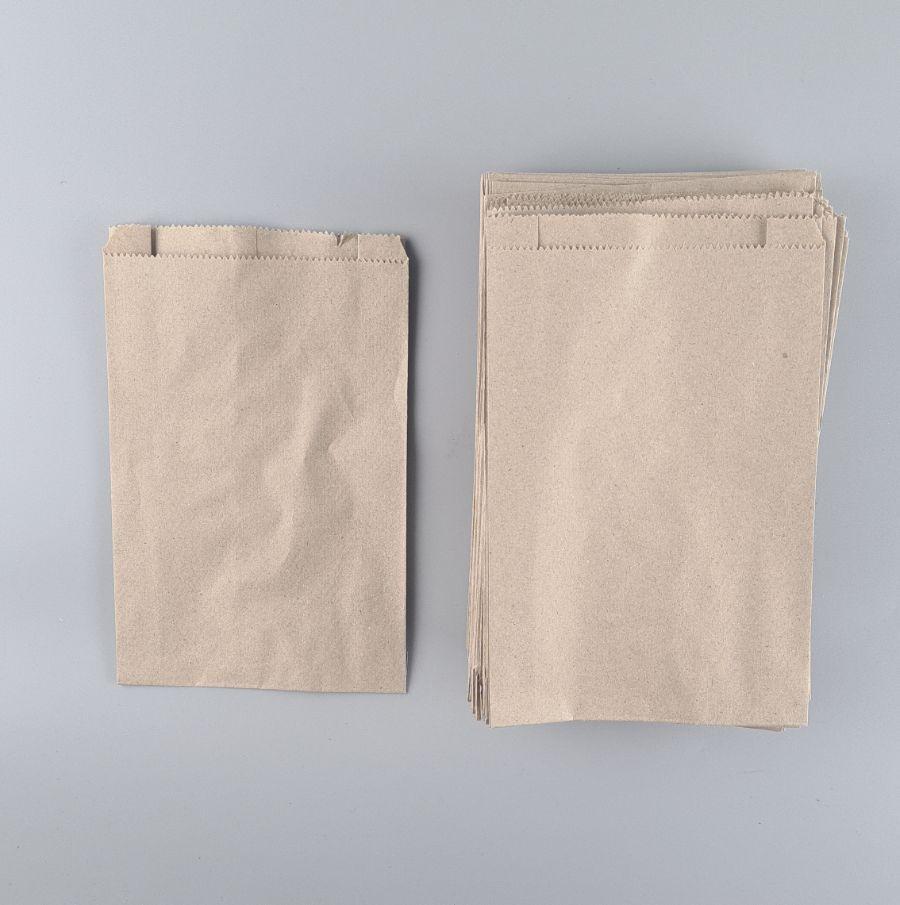 Бумажные пакеты саше крафт бурий, 150х50х240, 40г/м2 (100 шт), фото 1