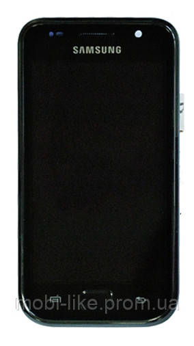 Дисплей із сенсорним екраном Samsung Galaxy S i9000, i9001 чорний із рамкою