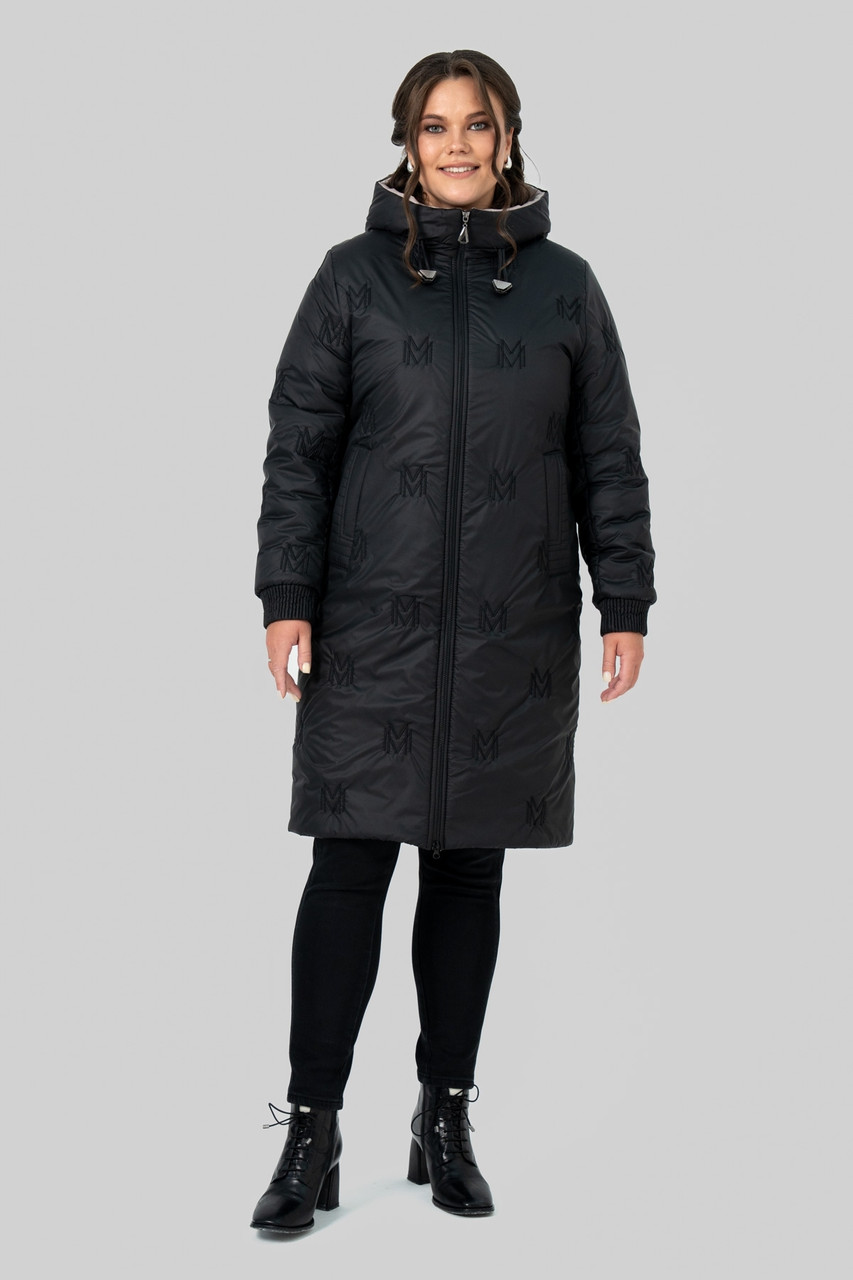 Пальто Юстина чорний 50 (102571), фото 1