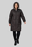 Пальто гіркий шоколад 50 (102572), фото 9