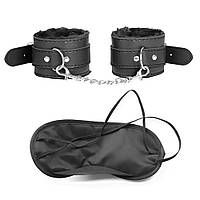 Набір для бондажу Love Toy: наручники та пов’язка на очі