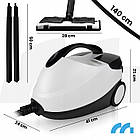 Пароочисник Maltec HDS7000W-PRO — 2000 Вт, до 4 бар, 1.6 л, з колесами та аксесуарами, фото 2