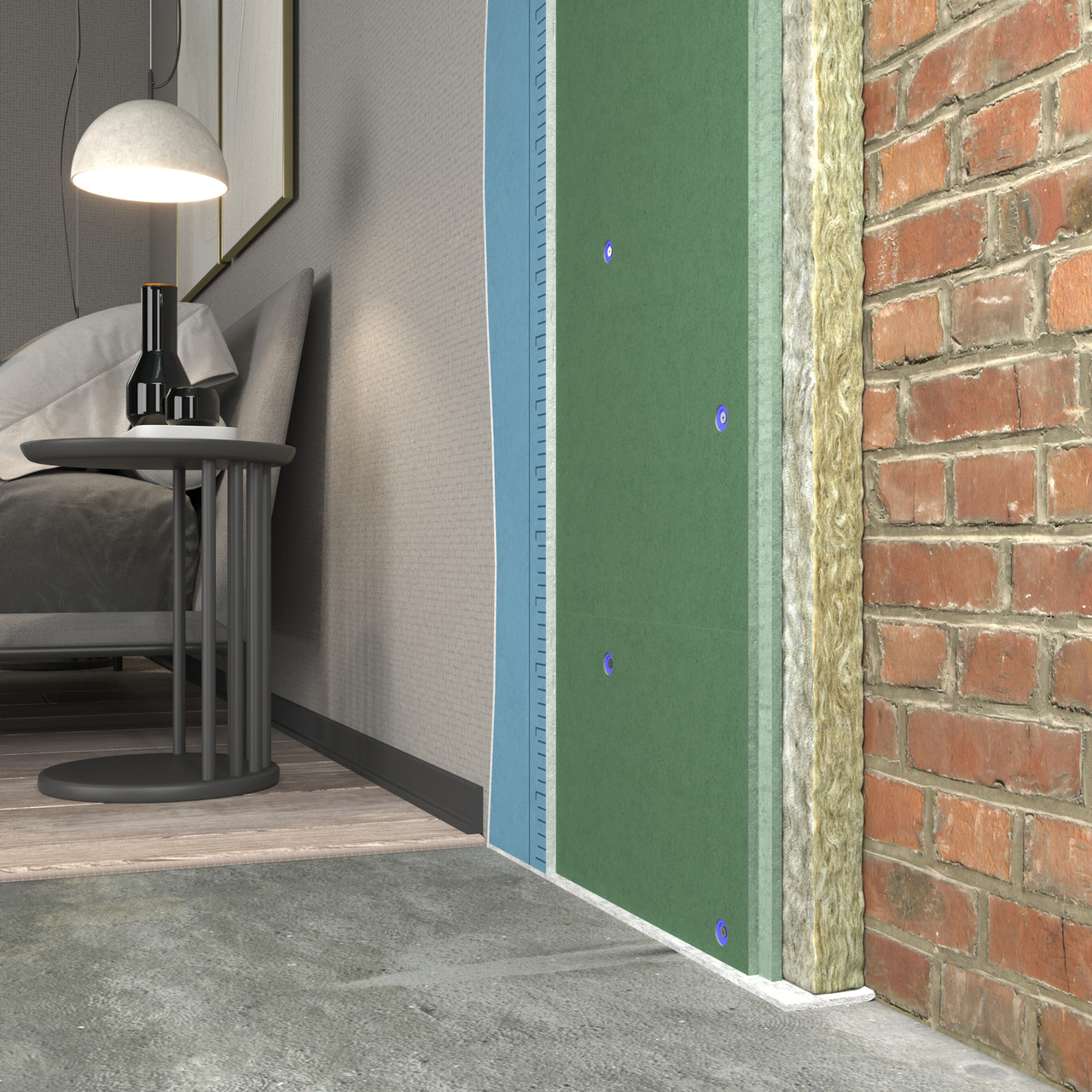 Звукоізоляція стіни Isophon Panel Standard