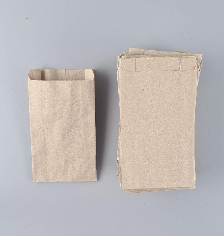 Бумажные пакеты саше крафт бурий, 100х40х180, 50г/м2 (100 шт), фото 1
