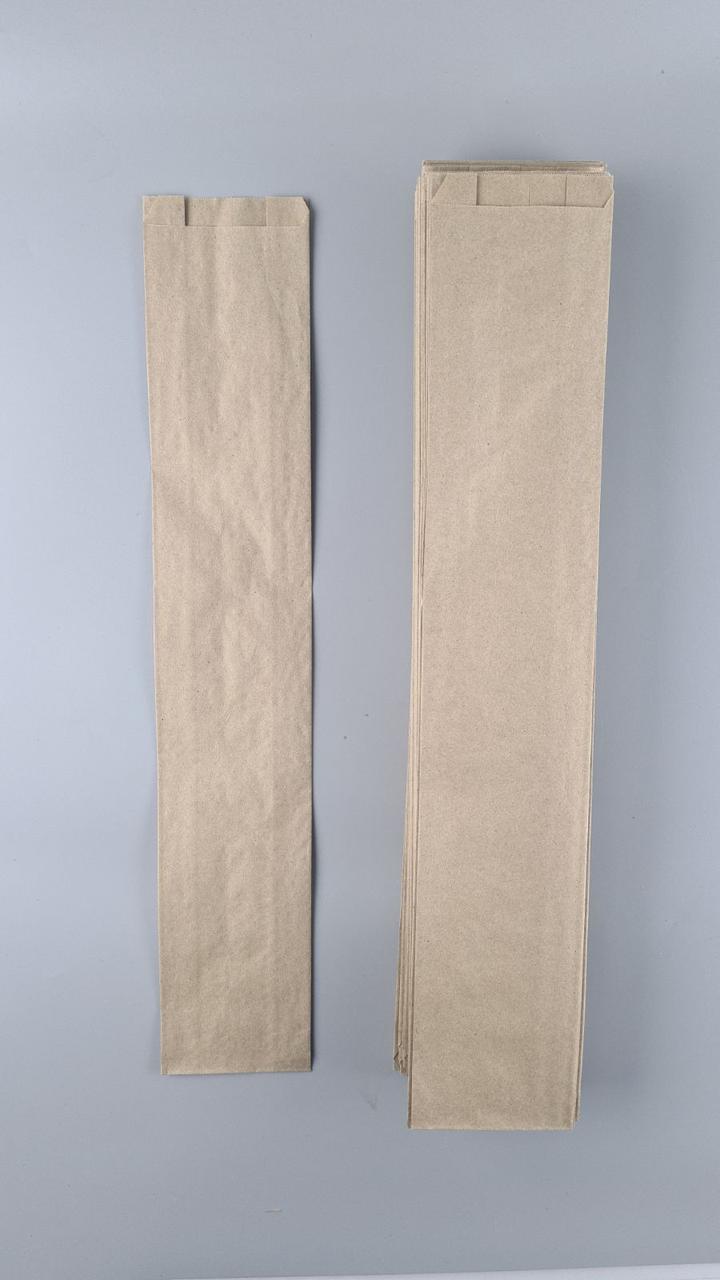 Бумажные пакеты саше крафт бурий, 100х50х560, 40г/м2 (100 шт), фото 1