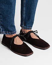 Туфлі жіночі Krula 638234 темно-коричневі замша, фото 2