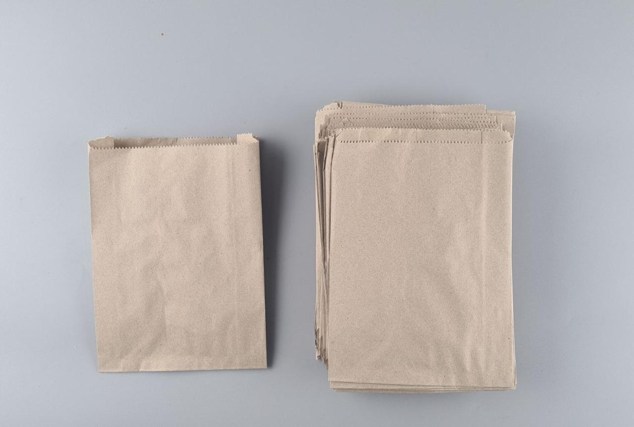 Бумажные пакеты саше крафт бурий, 160х50х230, 40г/м2 (100 шт), фото 1