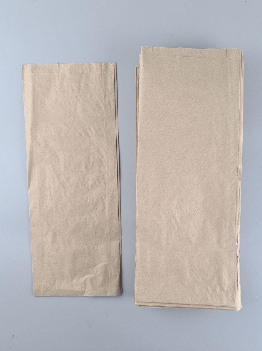 Бумажные пакеты саше крафт бурий, 170х50х440, 40г/м2 (100 шт), фото 1