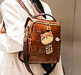 Жіночий рюкзак Beibaobao великої Котик, фото 2