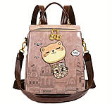 Жіночий рюкзак Beibaobao великої Котик, фото 9