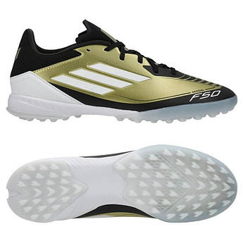 Сороконіжки Adidas F50 League Messi Turf Performance IG9282, Золотий, Розмір (EU) — 41 1/3