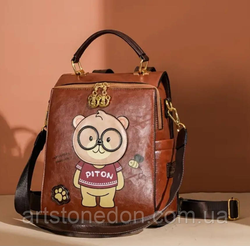 Жіночий рюкзак Beibaobao великої Ведмедик, фото 1