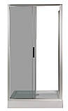 Душова кабіна 110х80х205 см INSANA Fiona Grey прямокутна низький піддон сіре скло розсувні двері, фото 3